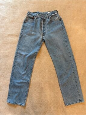 Aligrace Vintage Rise Slim Straight Jean